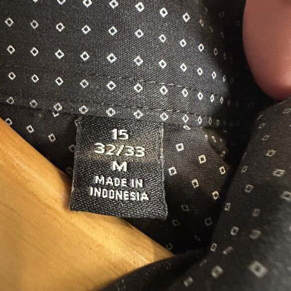 Lauren Ralph Lauren Black Label Shirt Mens Size 15 32/33 Slim Fit Performance - Picture 7 of 12